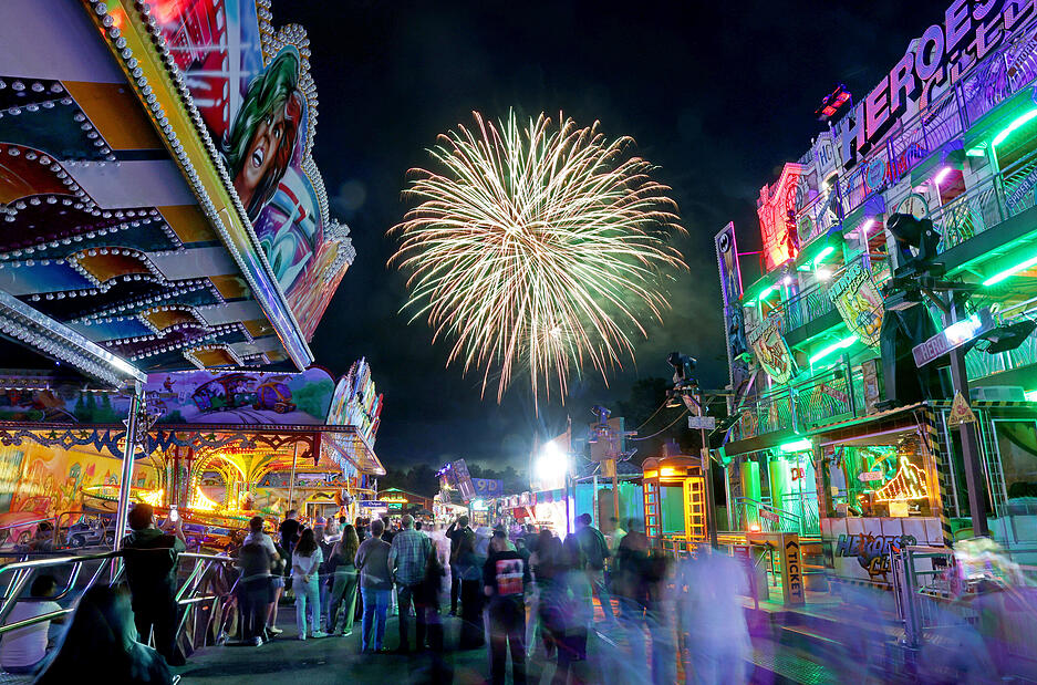 Am Sonntag war das Heilbronner Volksfest durch das sonnige Wetter gut besucht.