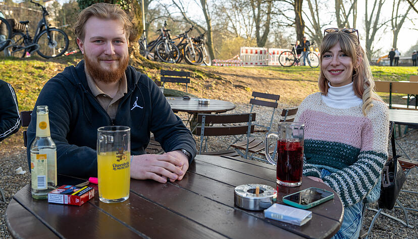 Die Heilbronner Cafés und Biergärten waren am Wochenende beliebte Ziele.