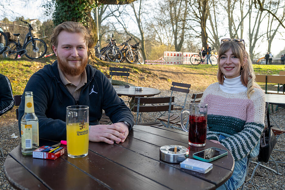 Die Heilbronner Cafés und Biergärten waren am Wochenende beliebte Ziele.