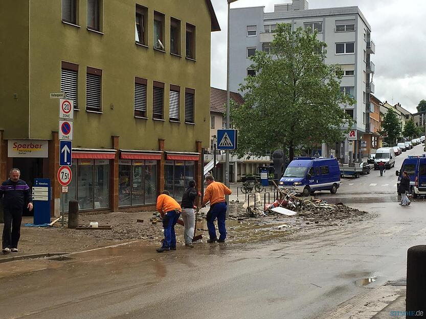Aufräumarbeiten in Künzelsau | 30.05.