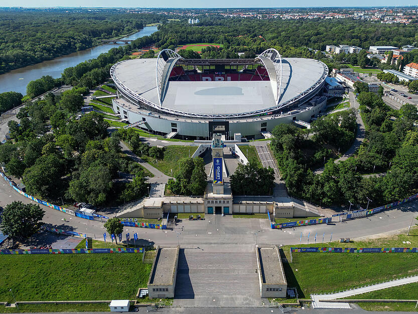 Spielort der EM 2024: Red Bull Arena in Leipzig
