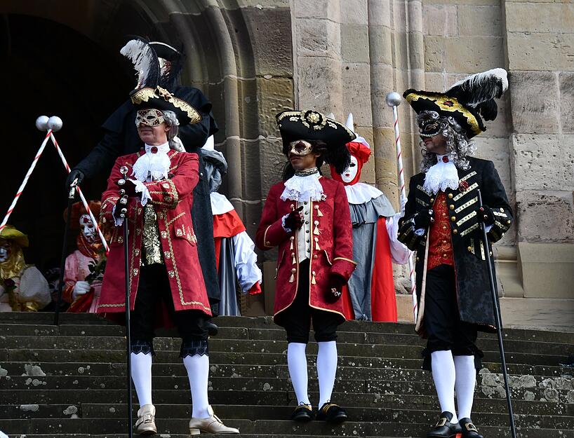 Karneval wie in Venedig &ndash; das gibt es an Fasching in Schw&auml;bisch Hall.