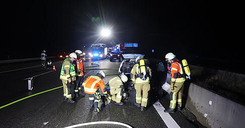 Auf der A6 bei Sinsheim kam es am Montagabend zu einem Unfall.