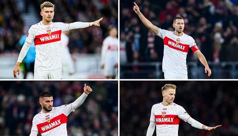 Diese vier (Ex-) Stuttgarter (oben/v.l.) Maximilian Mittelstädt, Waldemar Anton, (unten/v.l.) Deniz Undav und Chris Führich schafften für den VfB den Sprung zur EM. Und bringen den Stuttgartern nun Geld ein. Diese vier (Ex-) Stuttgarter (oben/v.l.) Maximilian Mittelstädt, Waldemar Anton, (unten/v.l.) Deniz Undav und Chris Führich schafften für den VfB den Sprung zur EM. Und bringen den Stuttgartern nun Geld ein.