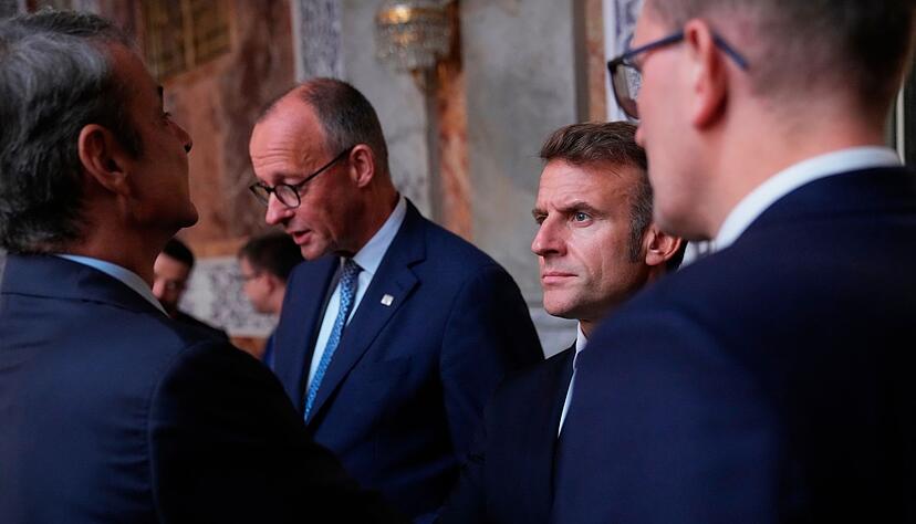 Sieht die Aufrüstung nicht als einziges wichtiges Gesprächsthema: Bundeskanzler Friedrich Merz. Sieht die Aufrüstung nicht als einziges wichtiges Gesprächsthema: Bundeskanzler Friedrich Merz.