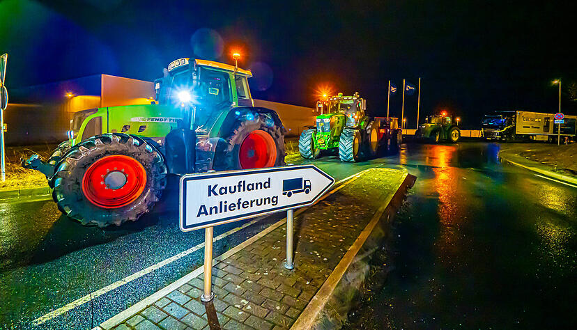 Rund 120 Landwirte haben sich an der Kundgebung beteiligt.