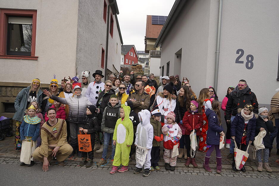 Faschingsumzug der Wolfsstecher in Bad Rappenau.