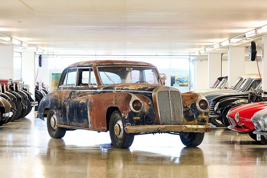 Der erste und letzte Horch aus Ingolstadt: 1953 erhielt der damalige Auto-Union-Vorstand Richard Bruhn diesen ganz besonderen Dienstwagen.