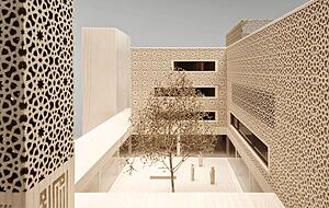 So hätte der Innenhof der Moschee aussehen können. Foto: Planung Müller Architekten Heilbronn (Basis Entwurf Bernado Bader, Dornbirn) So hätte der Innenhof der Moschee aussehen können. Foto: Planung Müller Architekten Heilbronn (Basis Entwurf Bernado Bader, Dornbirn)