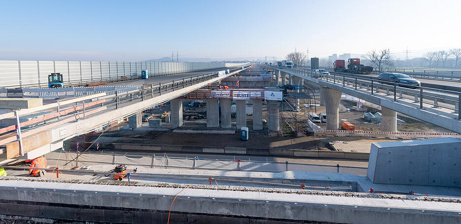 A6-Brücke bei Heilbronn wird verschoben