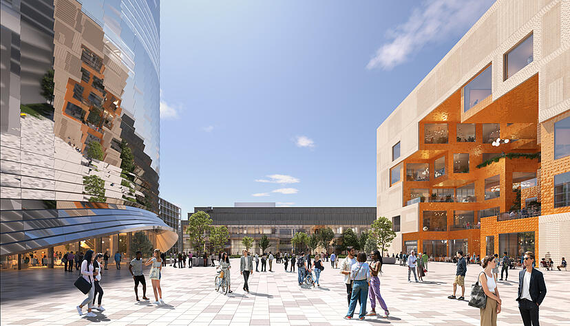 So stellen sich die Architekten den Ipai-Campus bei Heilbronn-Neckargartach vor.