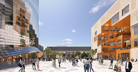 So stellen sich die Architekten den Ipai-Campus bei Heilbronn-Neckargartach vor. So stellen sich die Architekten den Ipai-Campus bei Heilbronn-Neckargartach vor.