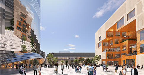 So stellen sich die Architekten den Ipai-Campus bei Heilbronn-Neckargartach vor.