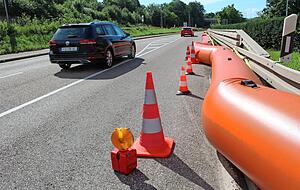 Beim Audiwerk in Neckarsulm bereitete sich die Werkfeuerwehr wieder auf Hochwasser vor.