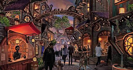 Diese Konzeptzeichnung liefert einen Eindruck davon, wie der Freizeitpark der beiden Unternehmer aussehen soll.
Illustration: Bayvolution Diese Konzeptzeichnung liefert einen Eindruck davon, wie der Freizeitpark der beiden Unternehmer aussehen soll.
Illustration: Bayvolution