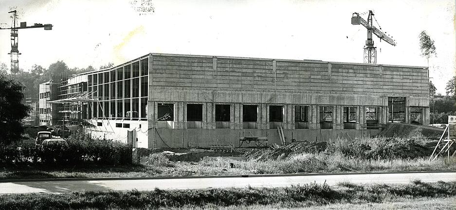 Richtfest im September 1973 beim Südmilch Dessert-Werk in Heilbronn-Neckargartach.