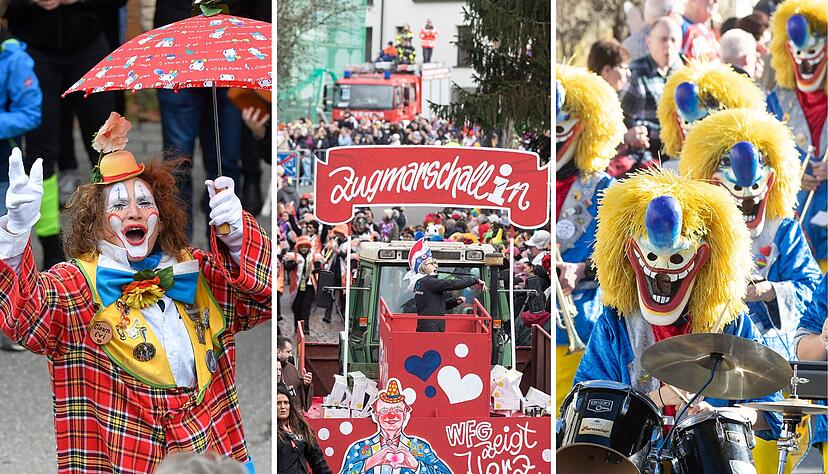 In den kommenden Tagen sind die Narren bei zahlreichen Umzügen in der Region aktiv. In den kommenden Tagen sind die Narren bei zahlreichen Umzügen in der Region aktiv.