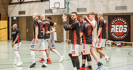 Die TSG Heilbronn Reds (hier mit Sami Hajzeri im Vordergrund) wollen in den nächsten Jahren kontinuierlich wachsen.