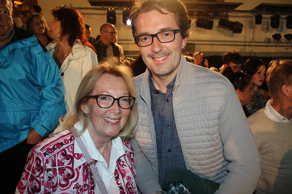 Mutter und Sohn sind begeistert: Beatrix und Damian Mallepree aus Düsseldorf.