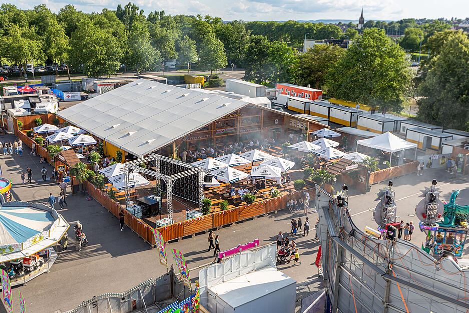 Vorletzter Abend auf dem Heilbronner Volksfest 2024.