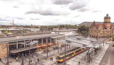 Ende 2013 soll der Bahnhofsvorplatz in Heilbronn in Willy-Brandt-Platz umbenannt werden.Foto: Andreas Veigel