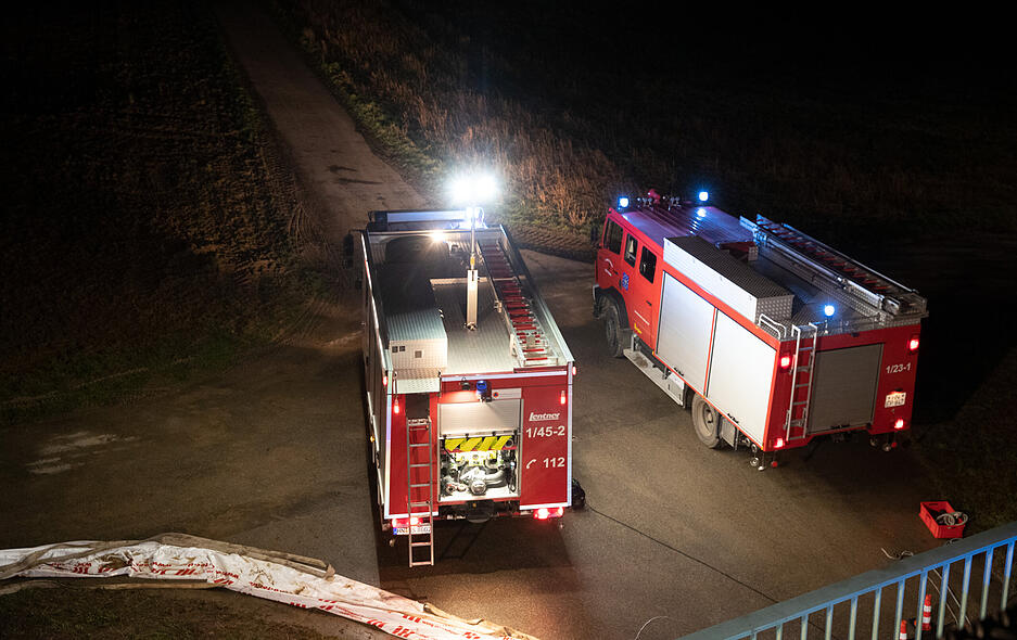 Brennender Gefahrgut-Lkw
