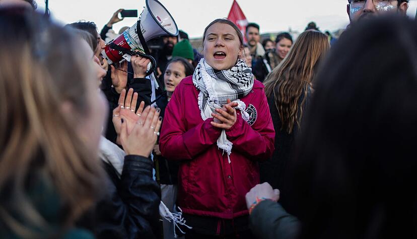 Bei einer Pal&auml;stina-Demo in Mannheim wird auch der Auftritt von Klimaaktivistin Greta Thunberg erwartet. (Symbolbild)