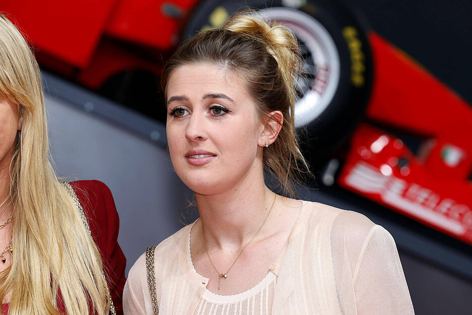 Gina-Maria Schumacher bei der Verleihung des Staatspreises des Landes Nordrhein-Westfalen an Michael Schumacher. (Foto vom 20. Juli 2022).