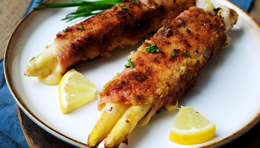 Raffiniert und doch schnell zubereitet ist das Spargel-Cordon-Bleu von Steffi Sinzenich.