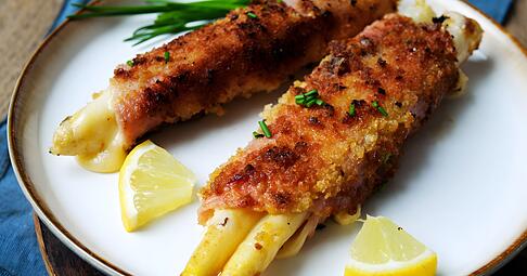 Raffiniert und doch schnell zubereitet ist das Spargel-Cordon-Bleu von Steffi Sinzenich.