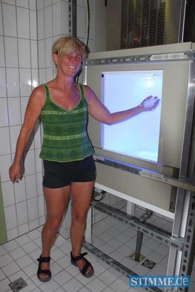 Der Saunabereich bekommt einen neuen Eisbrunnen.