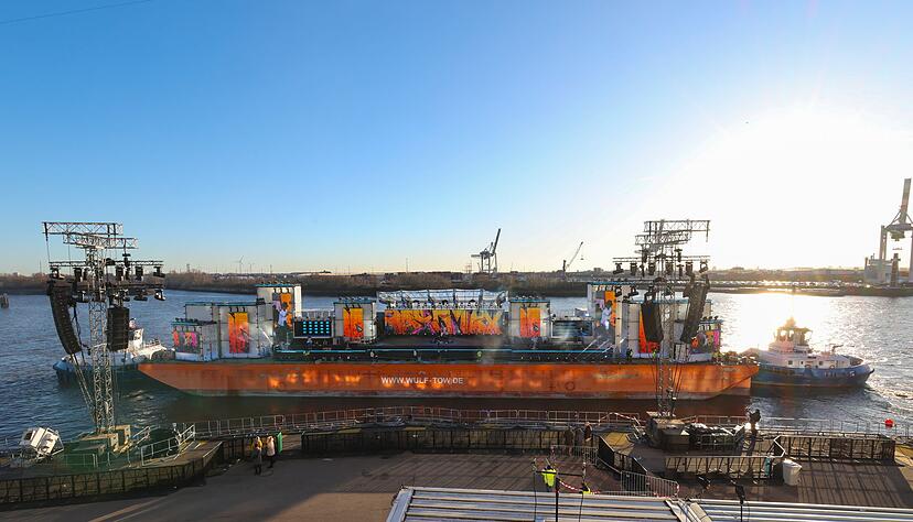 Hamburg bereitet sich auf die ZDF-Silvestershow vor.
