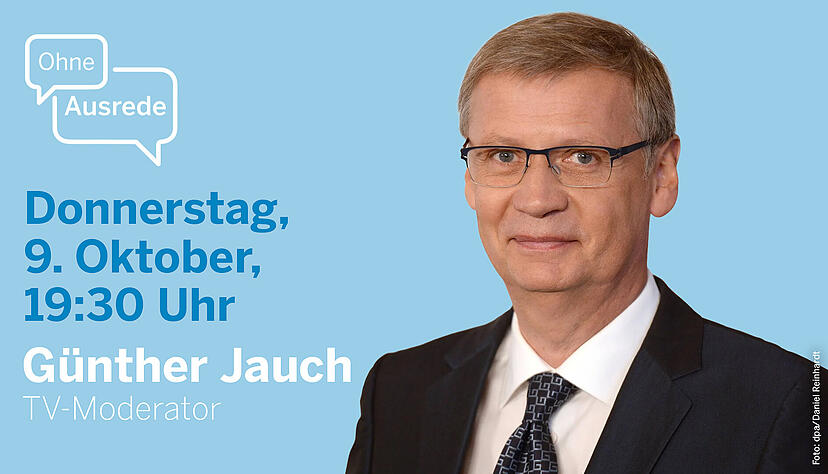 Der bekannte Fernsehmoderator Günther Jauch kommt nach Heilbronn.