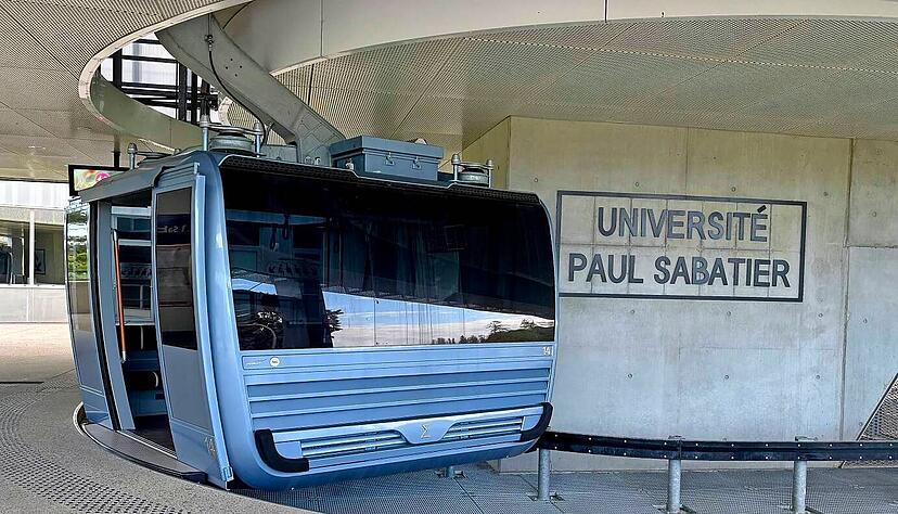 Téléo heißt die Seilbahn im südfranzösischen Toulouse: Die 2022 eröffnete Anlage gilt als großer Erfolg, die Fahrzeiten wurden zuletzt erweitert.