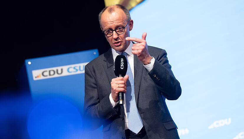 Merz trat zum Abschluss des Wahlkampfes in M&uuml;nchen auf.