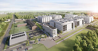 So soll das Schwarz-Digits-Rechenzentrum in L&uuml;bbenau einmal aussehen.