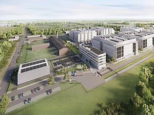 So soll das Schwarz-Digits-Rechenzentrum in L&uuml;bbenau einmal aussehen.