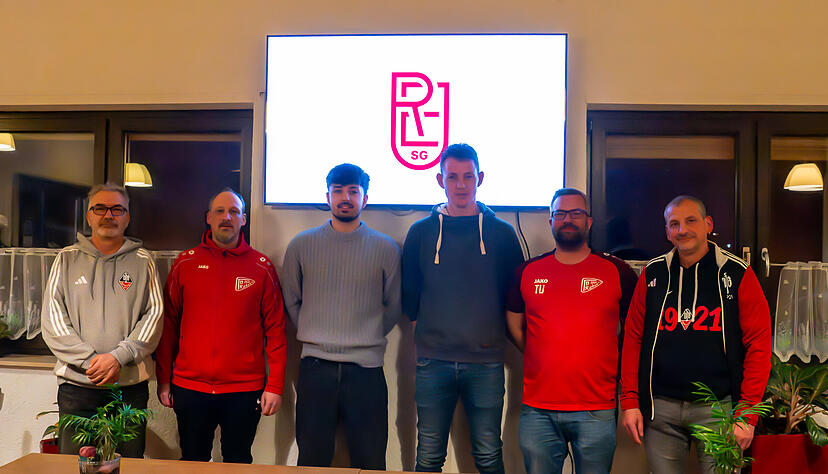 Michael Schr&ouml;der (von links), Fabian Ehehalt, Semir Kuralic, Christian Wiedmann, Thomas Uhler und Oliver Sp&auml;th freuen sich auf die SG Richen/Eppingen.