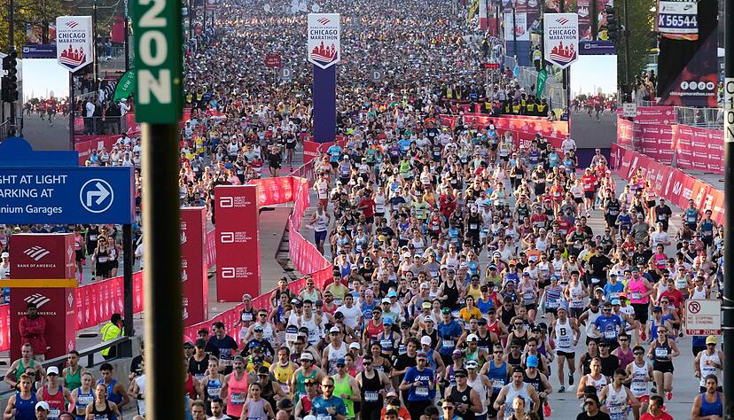 Der Chicago-Marathon ist bekannt für seine schnellen Zeiten. Der Chicago-Marathon ist bekannt für seine schnellen Zeiten.