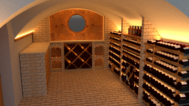 So detailgetreu wird geplant: Das Foto zeigt die Visualisierung eines Kellers.