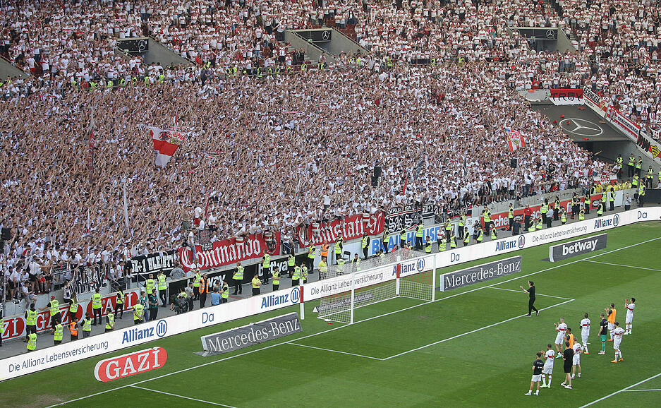 In der Tabelle der Stadionauslastung liegt der VfB Stuttgart unter den besten Vereinen Deutschlands.