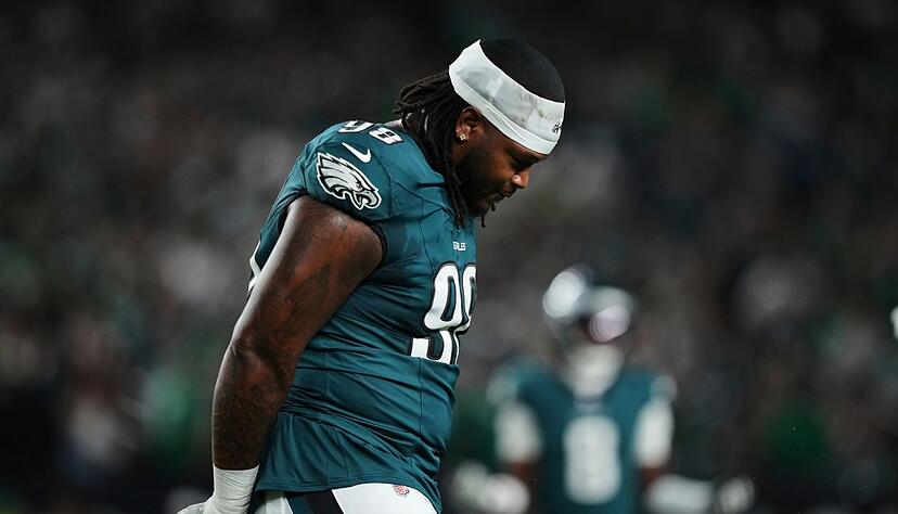 Jalen Carter hatte sich zum NFL-Auftakt nicht im Griff und flog vom Platz.