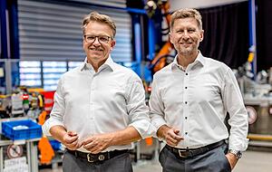 Läpple-Vorstandssprecher Stephan Itter (links) und Technikvorstand Jörg Rödel haben die Transformation des Familienunternehmens bisher gut gemanagt.