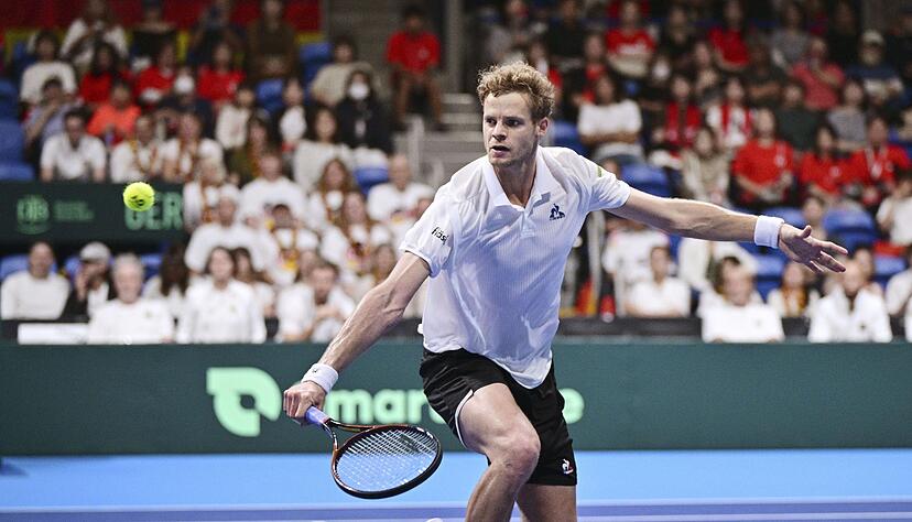 Im Gegensatz zu Alexander Zverev war er in Tokio dabei: Yannick Hanfmann.