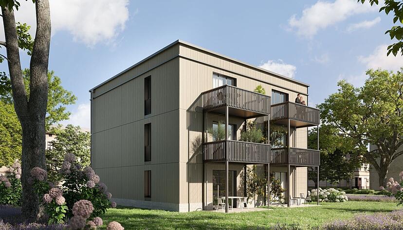 Noch eine Visualisierung, aber bald schon in Sontheim Realit&auml;t: Der neue Stadtbaustein der Stadtsiedlung zur Nachverdichtung.