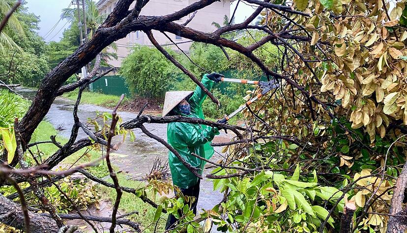 «Bualoi» richtete auch in Vietnam schwere Schäden an.