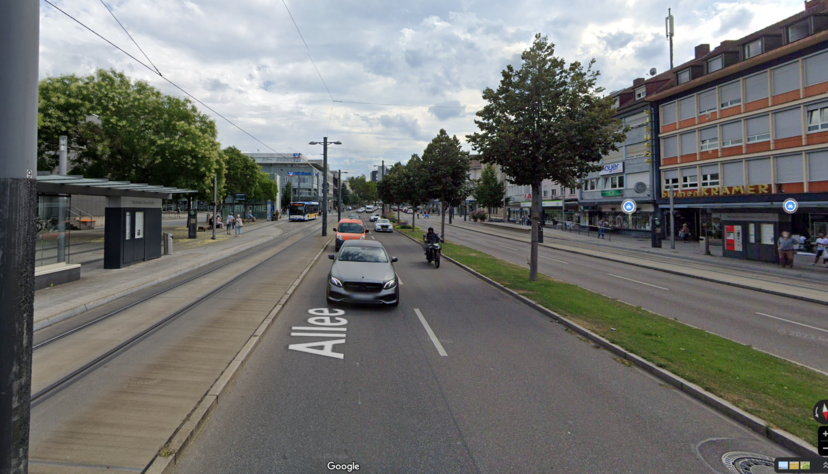 Auch durch die Heilbronner Allee l&auml;sst sich jetzt virtuell fahren.