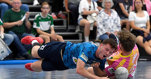 Der TSB Horkheim, hier Yannik Polifka, will keine Bauchlandung erleben wie im vorigen Heimspiel gegen die Wölfe Würzburg.