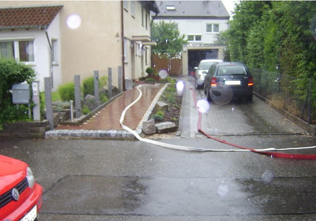 Keller in der Nordheimer Kiesstraße und in der Weststadt liefen voll.