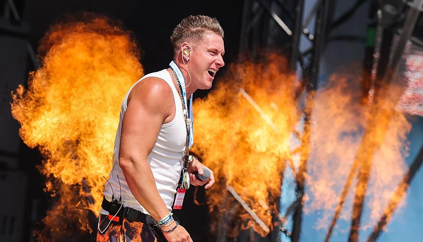 Calvin Kleinen tritt beim Festival &laquo;Inselfieber&raquo; auf.